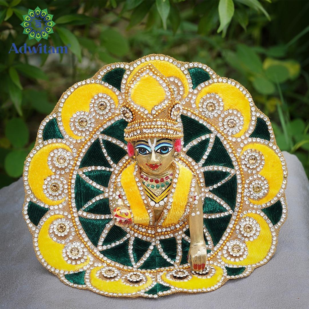 RADHAKRISHNA Creation/Laddu Gopal Dress Size 0 l Ladoo Gopal Dress l Kanha Ji Dress (Set of 10 Poshak)(Size 0=4 inch)