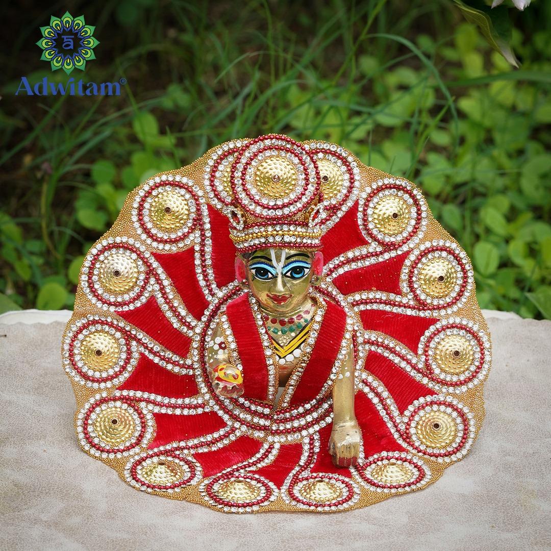RADHAKRISHNA Creation/Laddu Gopal Dress Size 0 l Ladoo Gopal Dress l Kanha Ji Dress (Set of 10 Poshak)(Size 0=4 inch)