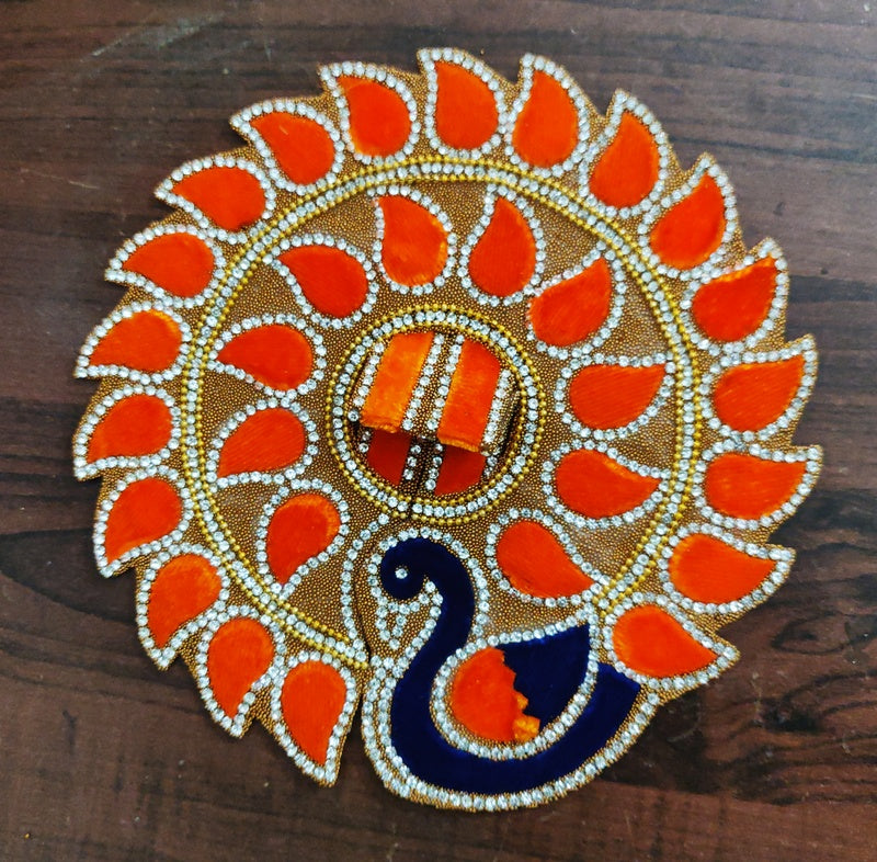 RADHAKRISHNA Creation Laddu Gopal Poshak/Fancy Dress/Kanhaji Dress/Thakor ji Dress/New Beautiful Designer Vastra MOR_02_6_INCH_