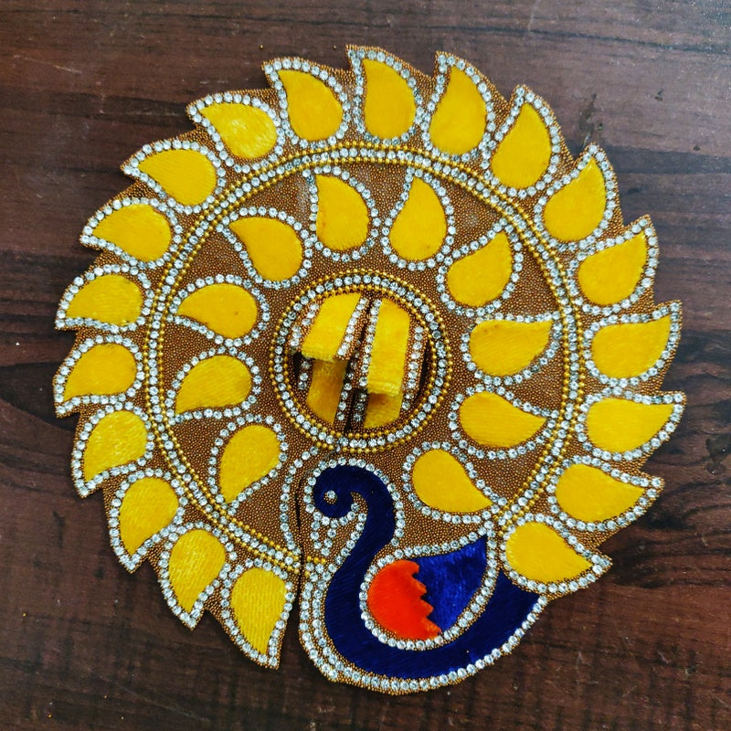 RADHAKRISHNA Creation Laddu Gopal Poshak/Fancy Dress/Kanhaji Dress/Thakor ji Dress/New Beautiful Designer Vastra MOR_02_6_INCH_