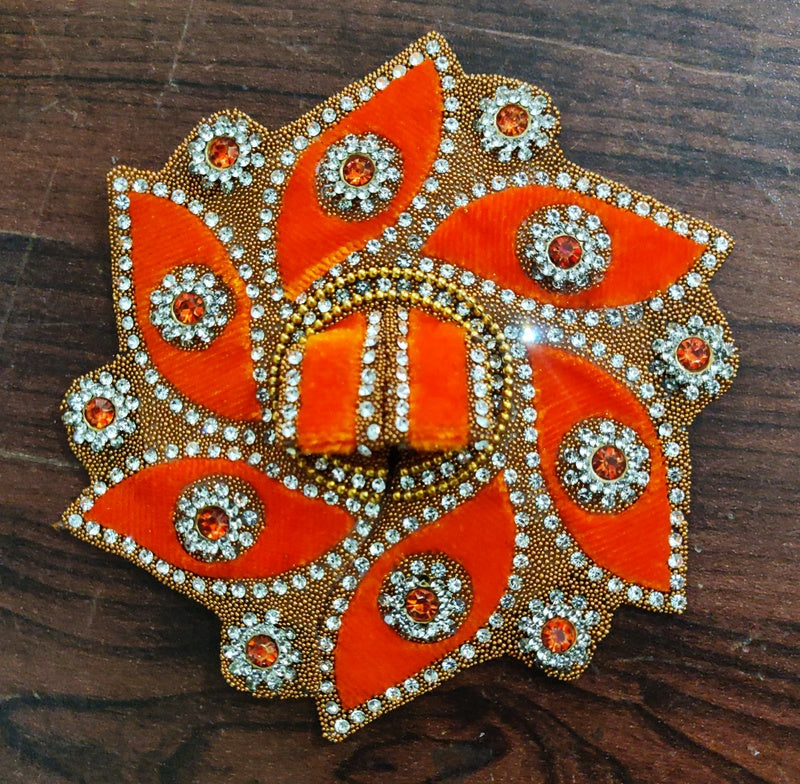 RADHAKRISHNA Creation Laddu Gopal Poshak Fancy Dress, Kanhaji Dress, Thakor ji Dress, New Beautiful Designer Vastra ladoo Gopal Dress, sudarsha //4 inch Yellow