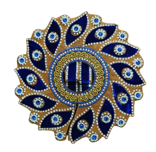 RADHAKRISHNA Creation Laddu Gopal Poshak/Fancy Dress/Kanhaji Dress/Thakor ji Dress/New Beautiful Designer Vastra Sudarshan_6_INCH