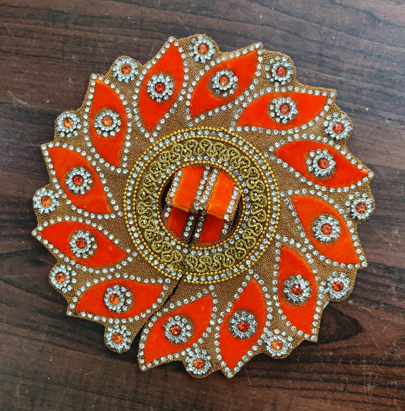 RADHAKRISHNA Creation Laddu Gopal Poshak/Fancy Dress/Kanhaji Dress/Thakor ji Dress/New Beautiful Designer Vastra Sudarshan_6_INCH