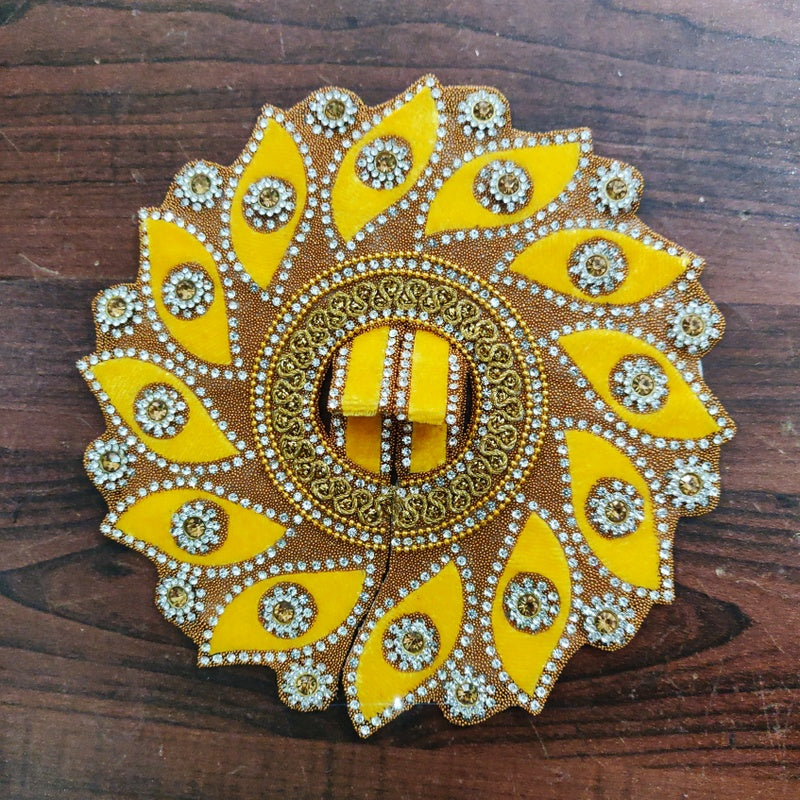RADHAKRISHNA Creation Laddu Gopal Poshak/Fancy Dress/Kanhaji Dress/Thakor ji Dress/New Beautiful Designer Vastra Sudarshan_6_INCH