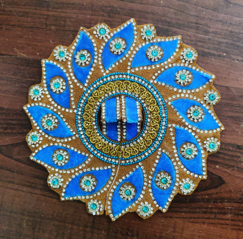 RADHAKRISHNA Creation Laddu Gopal Poshak/Fancy Dress/Kanhaji Dress/Thakor ji Dress/New Beautiful Designer Vastra Sudarshan_6_INCH