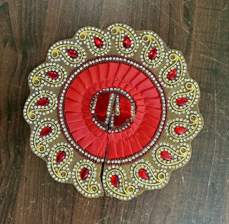 RADHAKRISHNA Creation Laddu Gopal Poshak/Fancy Dress/Kanhaji Dress/Thakor ji Dress/New Beautiful Designer Vastra KERI_FREEL_5_INCH