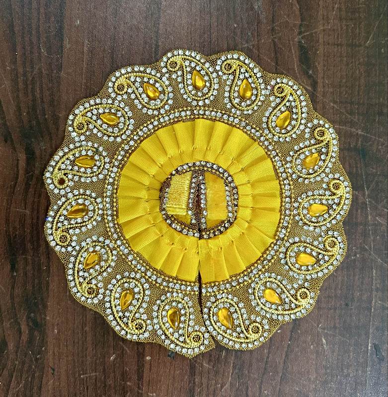 RADHAKRISHNA Creation Laddu Gopal Poshak/Fancy Dress/Kanhaji Dress/Thakor ji Dress/New Beautiful Designer Vastra KERI_FREEL_5_INCH