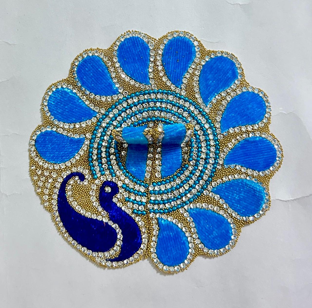Radhakrishna Creation Laddu Gopal Poshak/Fancy Dress/Kanhaji Dress/Thakor ji Dress/New Beautiful Designer Vastra//ladoo Gopal Dress MOR -4 INCH / 5 INCH / 6 INCH / 8 INCH
