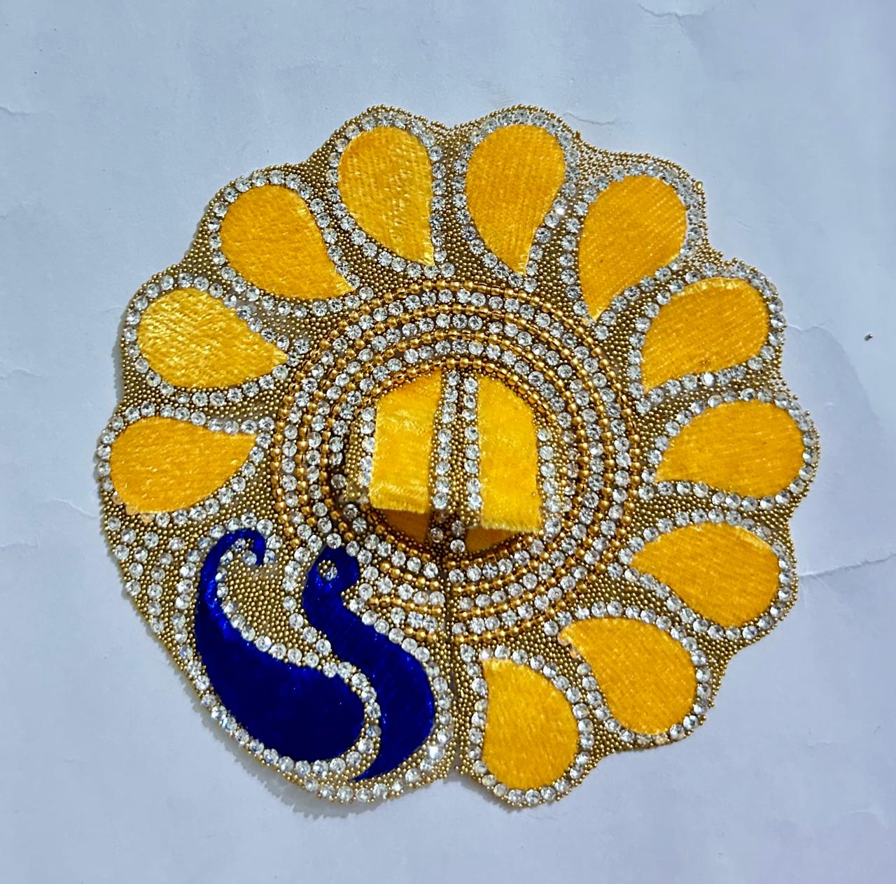 Radhakrishna Creation Laddu Gopal Poshak/Fancy Dress/Kanhaji Dress/Thakor ji Dress/New Beautiful Designer Vastra//ladoo Gopal Dress MOR -4 INCH / 5 INCH / 6 INCH / 8 INCH