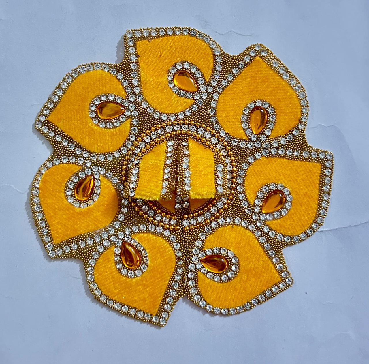 Radhakrishna Creation Laddu Gopal Poshak/Fancy Dress/Kanhaji Dress/Thakor ji Dress/New Beautiful Designer Vastra//ladoo Gopal Dress MOR=P_4 INCH / 5 INCH / 6 INCH / 8 INCH