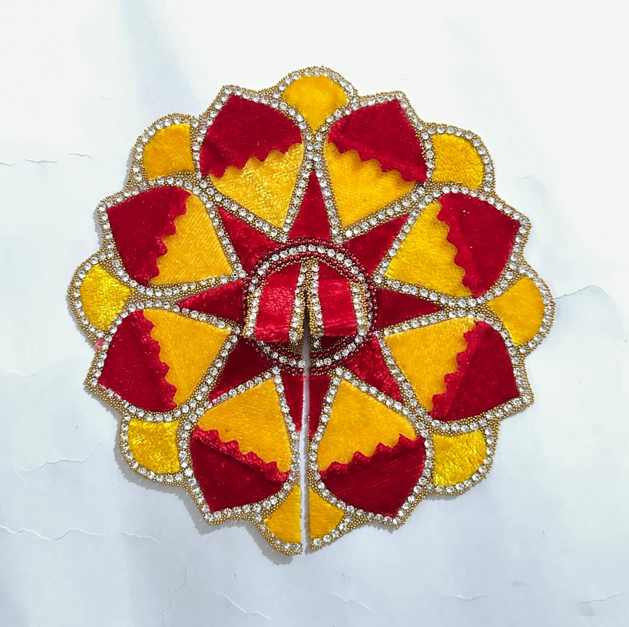 Radhakrishna Creation Laddu Gopal Poshak/Fancy Dress/Kanhaji Dress/Thakor ji Dress/New Beautiful Designer Vastra//ladoo Gopal Dress (R=3) 4 INCH / 5 INCH / 6 INCH / 8 INCH