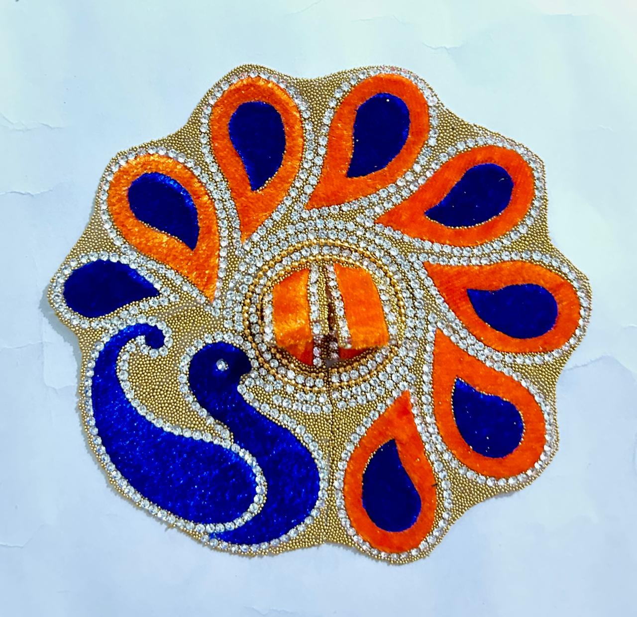 Radhakrishna Creation Laddu Gopal Poshak/Fancy Dress/Kanhaji Dress/Thakor ji Dress/New Beautiful Designer Vastra//ladoo Gopal Dress MOR -4 INCH / 5 INCH / 6 INCH / 8 INCH