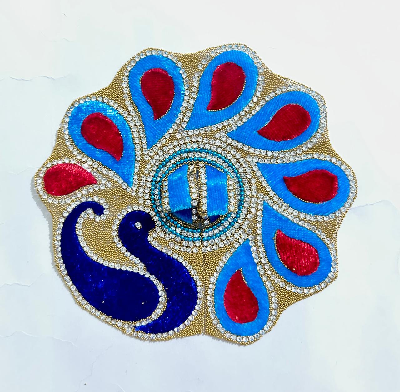 Radhakrishna Creation Laddu Gopal Poshak/Fancy Dress/Kanhaji Dress/Thakor ji Dress/New Beautiful Designer Vastra//ladoo Gopal Dress MOR -4 INCH / 5 INCH / 6 INCH / 8 INCH