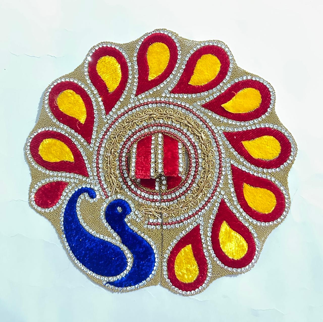 Radhakrishna Creation Laddu Gopal Poshak/Fancy Dress/Kanhaji Dress/Thakor ji Dress/New Beautiful Designer Vastra//ladoo Gopal Dress MOR -4 INCH / 5 INCH / 6 INCH / 8 INCH