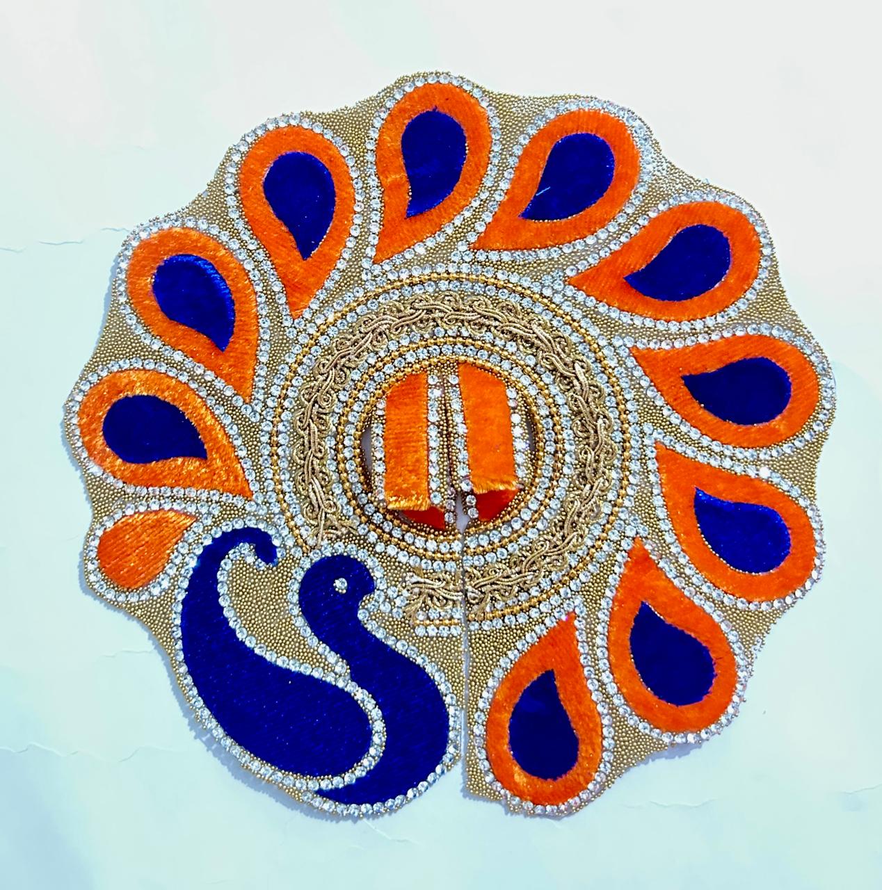 Radhakrishna Creation Laddu Gopal Poshak/Fancy Dress/Kanhaji Dress/Thakor ji Dress/New Beautiful Designer Vastra//ladoo Gopal Dress MOR -4 INCH / 5 INCH / 6 INCH / 8 INCH
