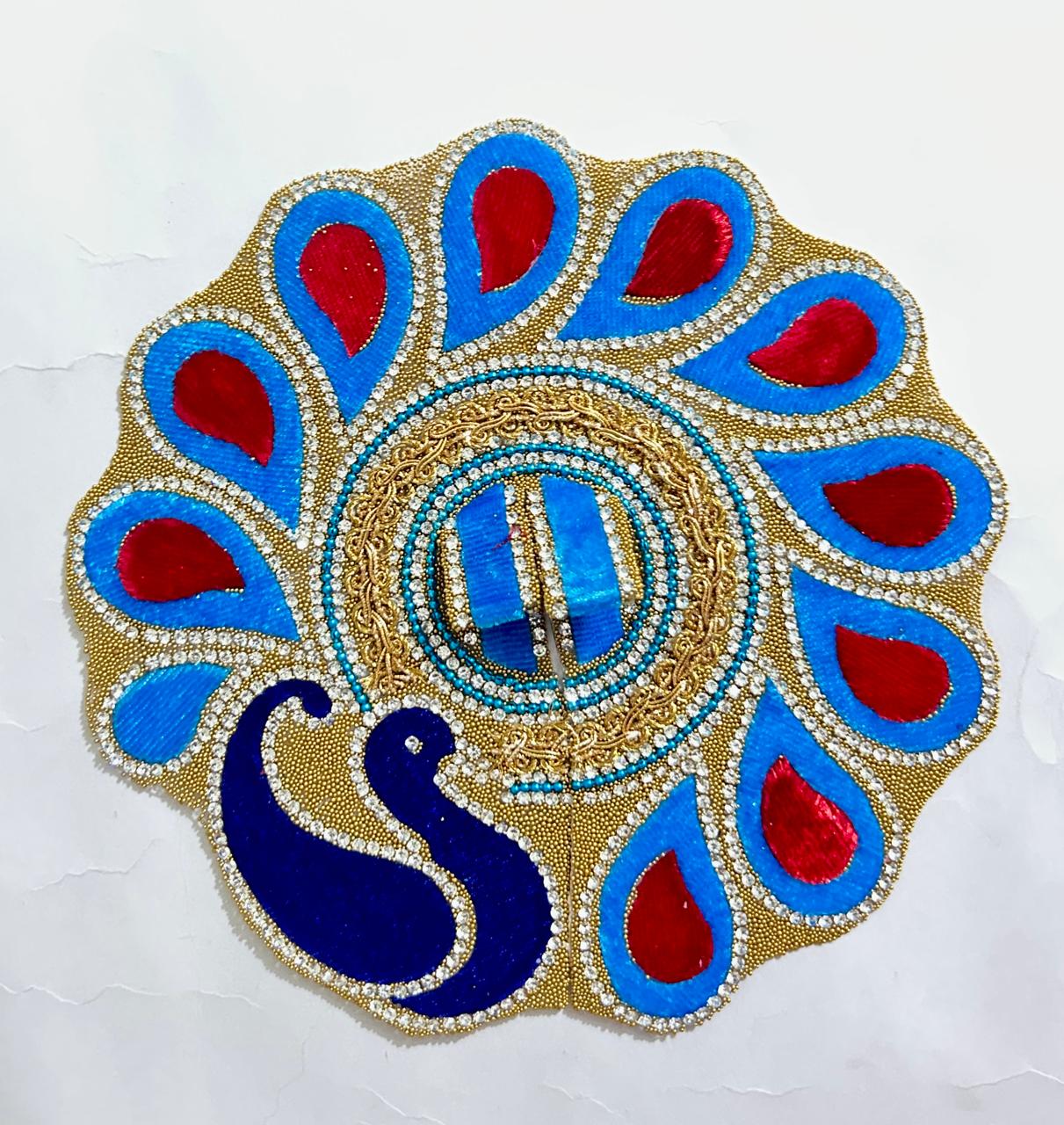 Radhakrishna Creation Laddu Gopal Poshak/Fancy Dress/Kanhaji Dress/Thakor ji Dress/New Beautiful Designer Vastra//ladoo Gopal Dress MOR -4 INCH / 5 INCH / 6 INCH / 8 INCH