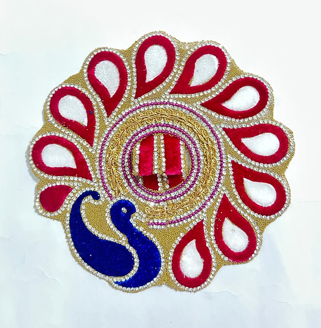 Radhakrishna Creation Laddu Gopal Poshak/Fancy Dress/Kanhaji Dress/Thakor ji Dress/New Beautiful Designer Vastra//ladoo Gopal Dress MOR -4 INCH / 5 INCH / 6 INCH / 8 INCH