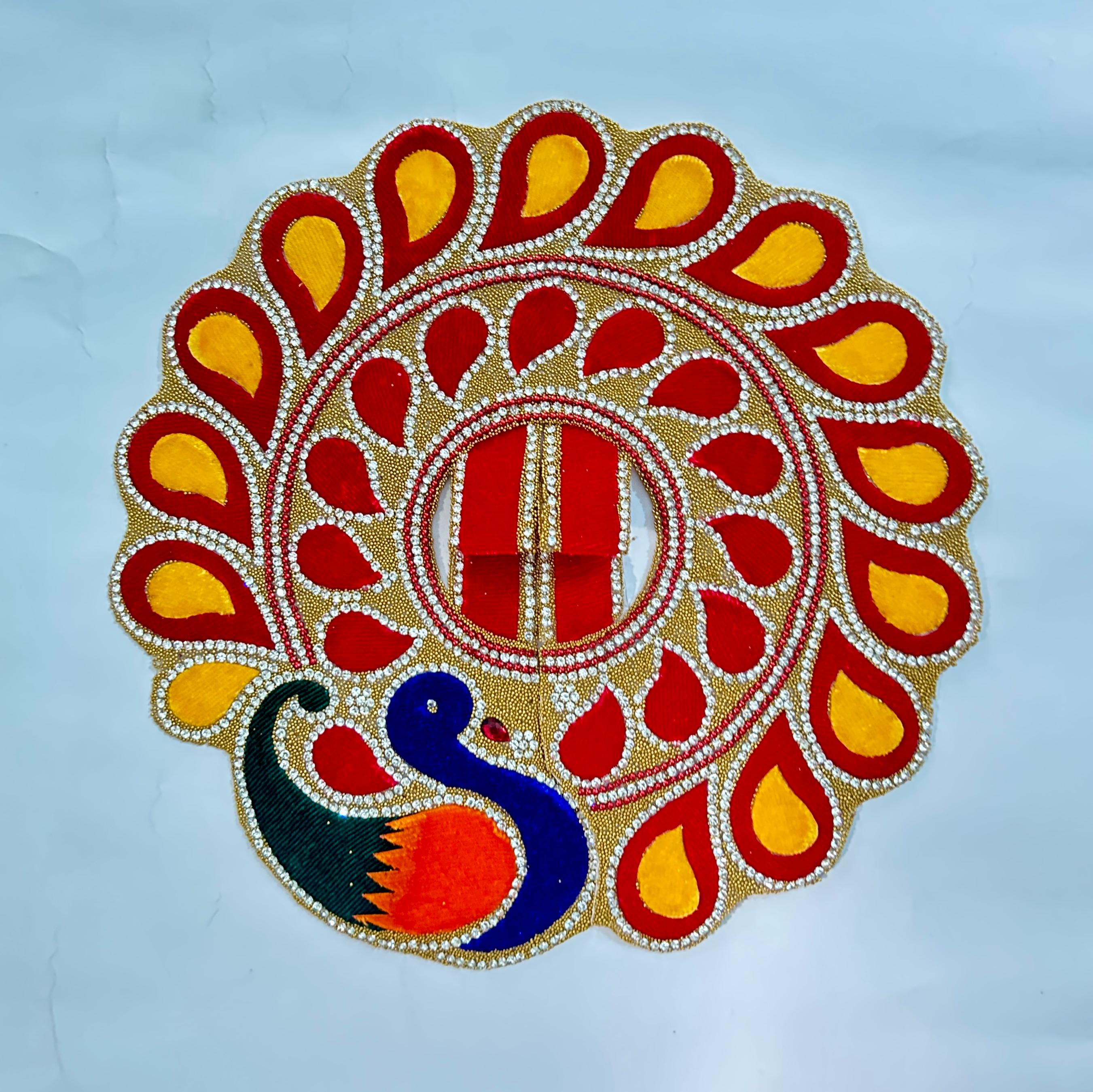 Radhakrishna Creation Laddu Gopal Poshak/Fancy Dress/Kanhaji Dress/Thakor ji Dress/New Beautiful Designer Vastra//ladoo Gopal Dress MOR -4 INCH / 5 INCH / 6 INCH / 8 INCH