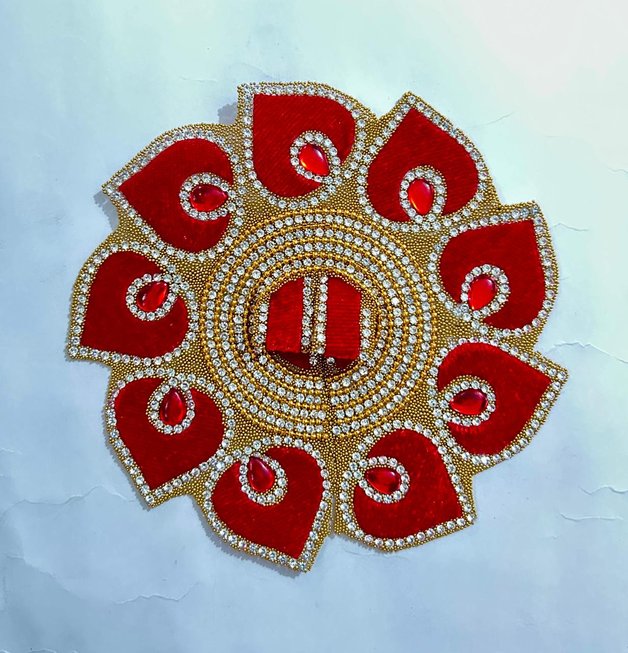 Radhakrishna Creation Laddu Gopal Poshak/Fancy Dress/Kanhaji Dress/Thakor ji Dress/New Beautiful Designer Vastra//ladoo Gopal Dress MOR=P_4 INCH / 5 INCH / 6 INCH / 8 INCH