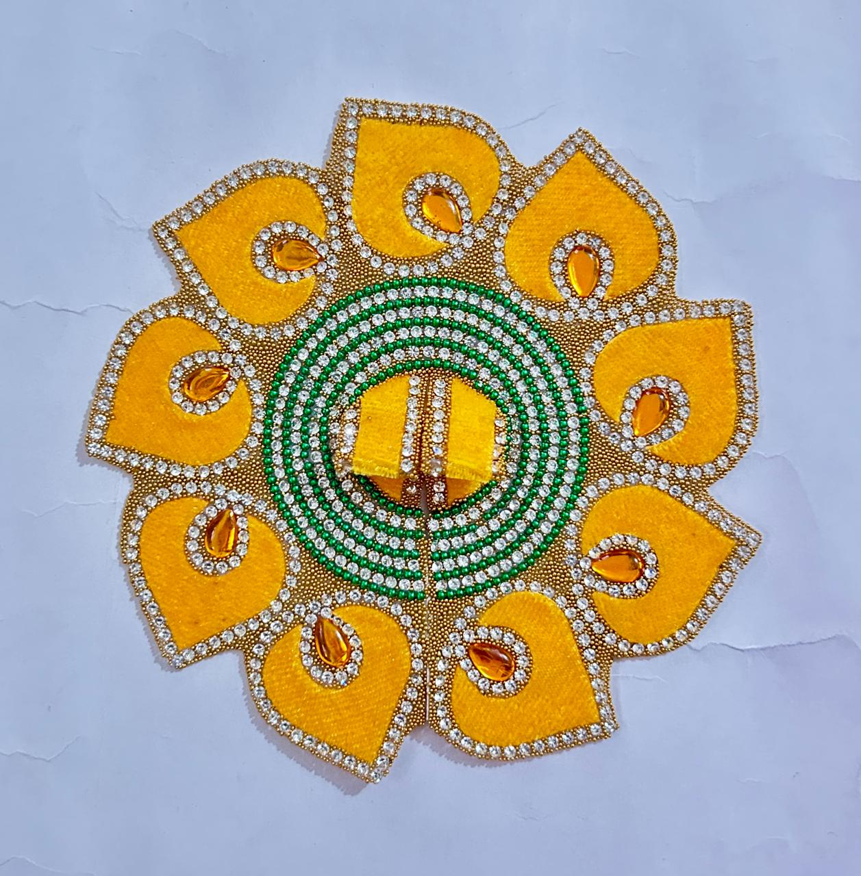 Radhakrishna Creation Laddu Gopal Poshak/Fancy Dress/Kanhaji Dress/Thakor ji Dress/New Beautiful Designer Vastra//ladoo Gopal Dress MOR=P_4 INCH / 5 INCH / 6 INCH / 8 INCH