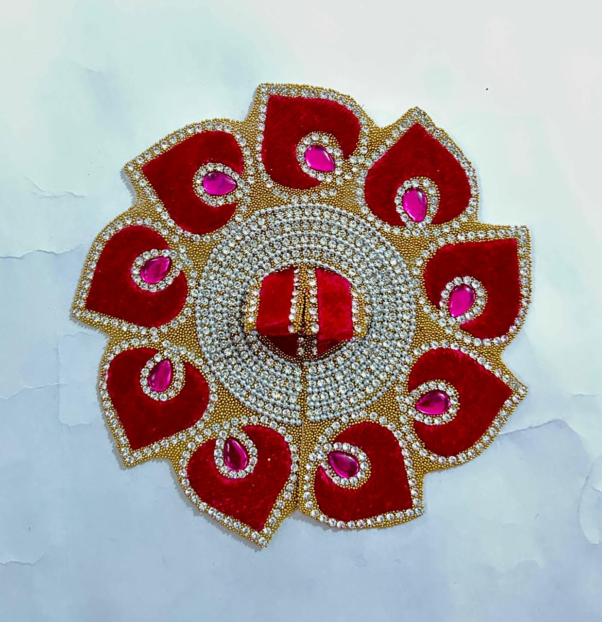 Radhakrishna Creation Laddu Gopal Poshak/Fancy Dress/Kanhaji Dress/Thakor ji Dress/New Beautiful Designer Vastra//ladoo Gopal Dress MOR=P_4 INCH / 5 INCH / 6 INCH / 8 INCH