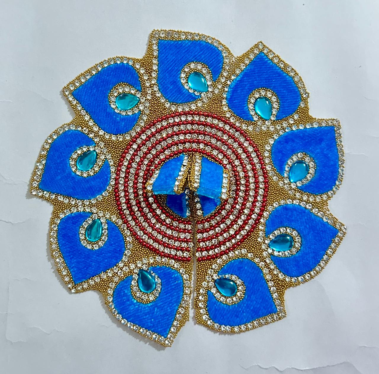 Radhakrishna Creation Laddu Gopal Poshak/Fancy Dress/Kanhaji Dress/Thakor ji Dress/New Beautiful Designer Vastra//ladoo Gopal Dress MOR=P_4 INCH / 5 INCH / 6 INCH / 8 INCH