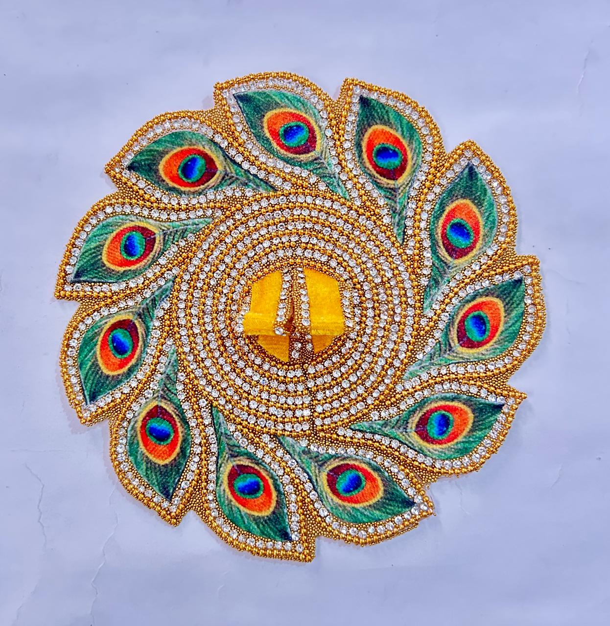Radhakrishna Creation Laddu Gopal Poshak/Fancy Dress/Kanhaji Dress/Thakor ji Dress/New Beautiful Designer Vastra//ladoo Gopal Dress MOR=P2_4 INCH / 5 INCH / 6 INCH / 8 INCH