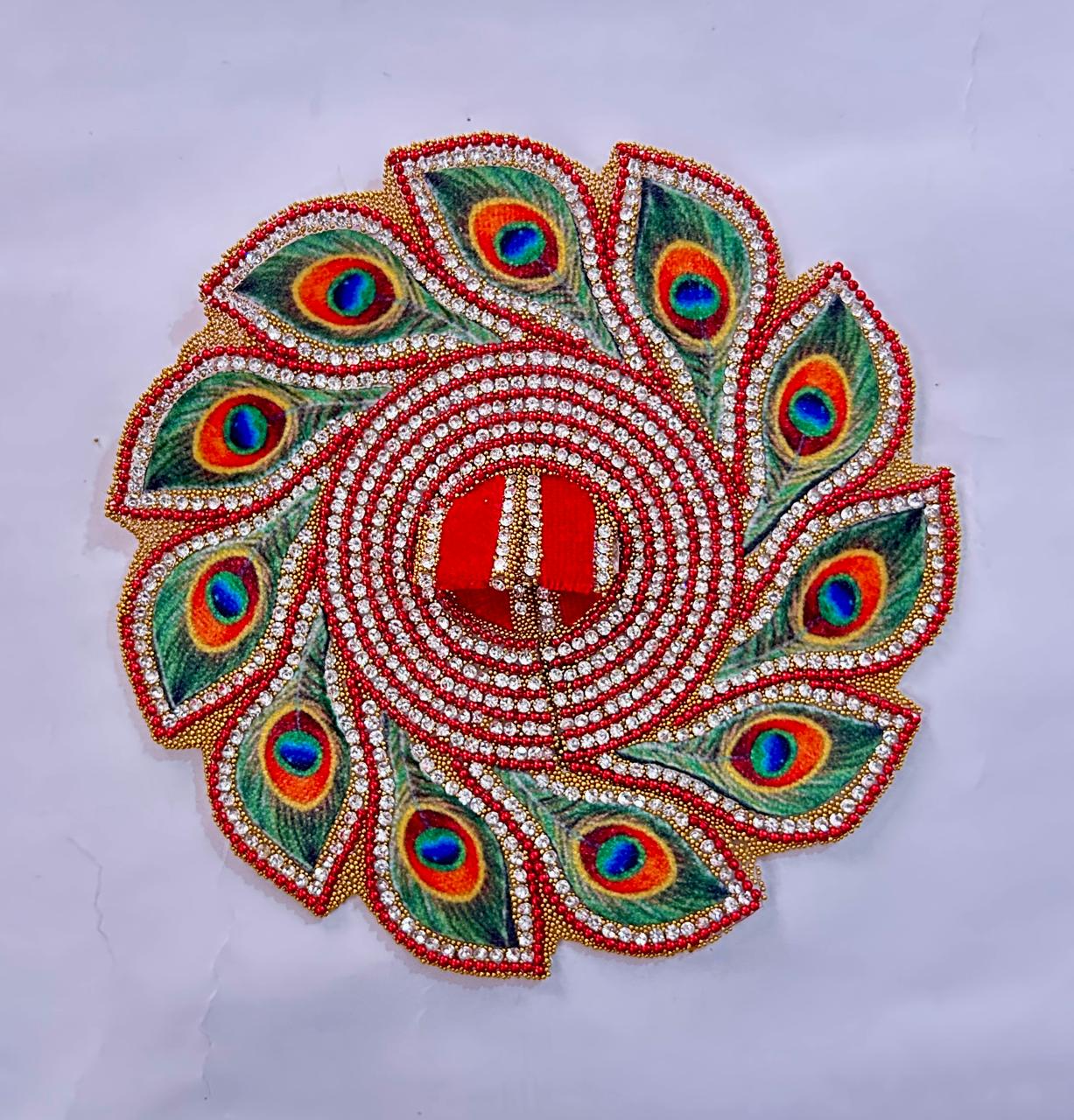 Radhakrishna Creation Laddu Gopal Poshak/Fancy Dress/Kanhaji Dress/Thakor ji Dress/New Beautiful Designer Vastra//ladoo Gopal Dress MOR=P2_4 INCH / 5 INCH / 6 INCH / 8 INCH