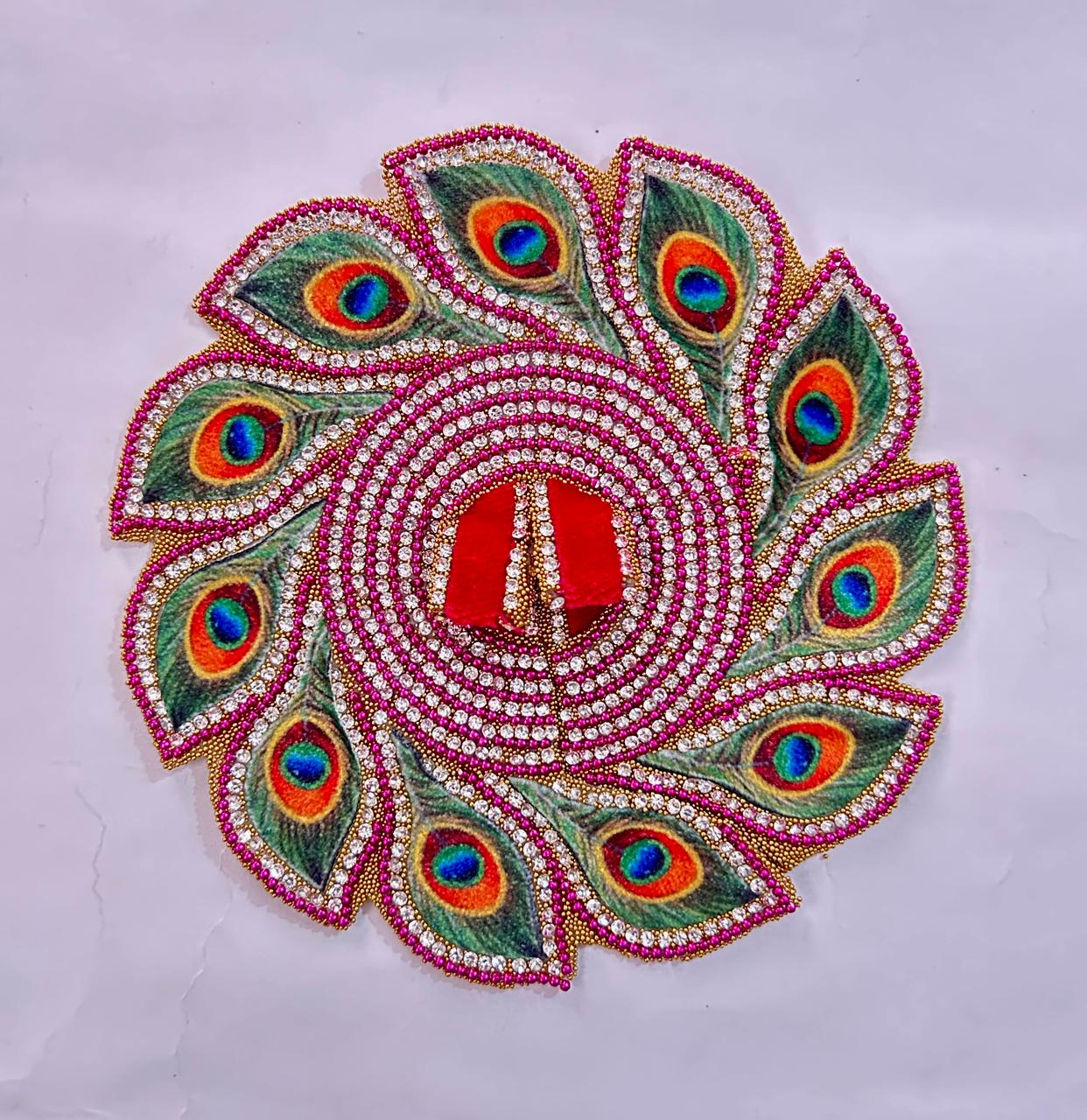 Radhakrishna Creation Laddu Gopal Poshak/Fancy Dress/Kanhaji Dress/Thakor ji Dress/New Beautiful Designer Vastra//ladoo Gopal Dress MOR=P2_4 INCH / 5 INCH / 6 INCH / 8 INCH