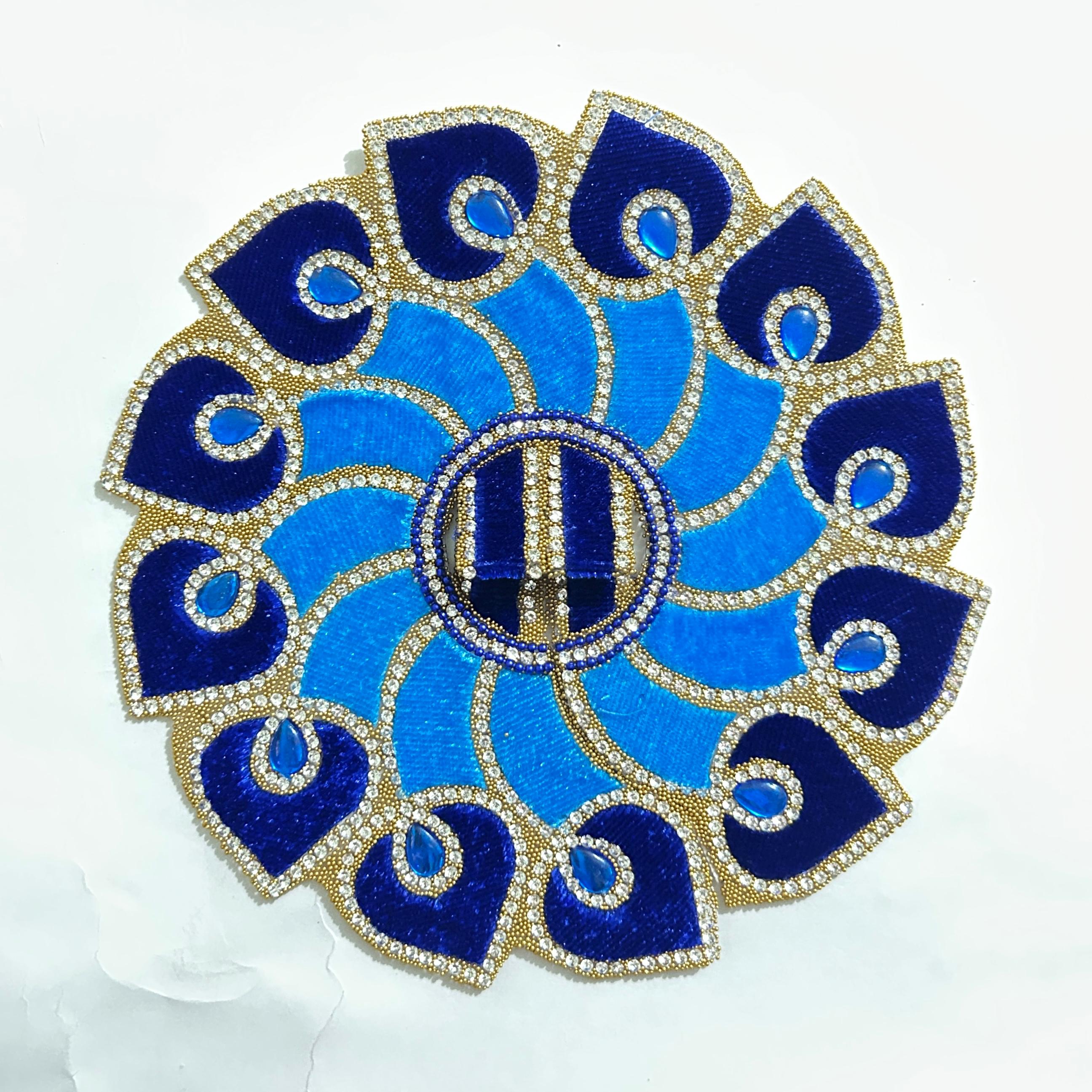 Radhakrishna Creation Laddu Gopal Poshak/Fancy Dress/Kanhaji Dress/Thakor ji Dress/New Beautiful Designer Vastra//ladoo Gopal Dress MOR=P_4 INCH / 5 INCH / 6 INCH / 8 INCH