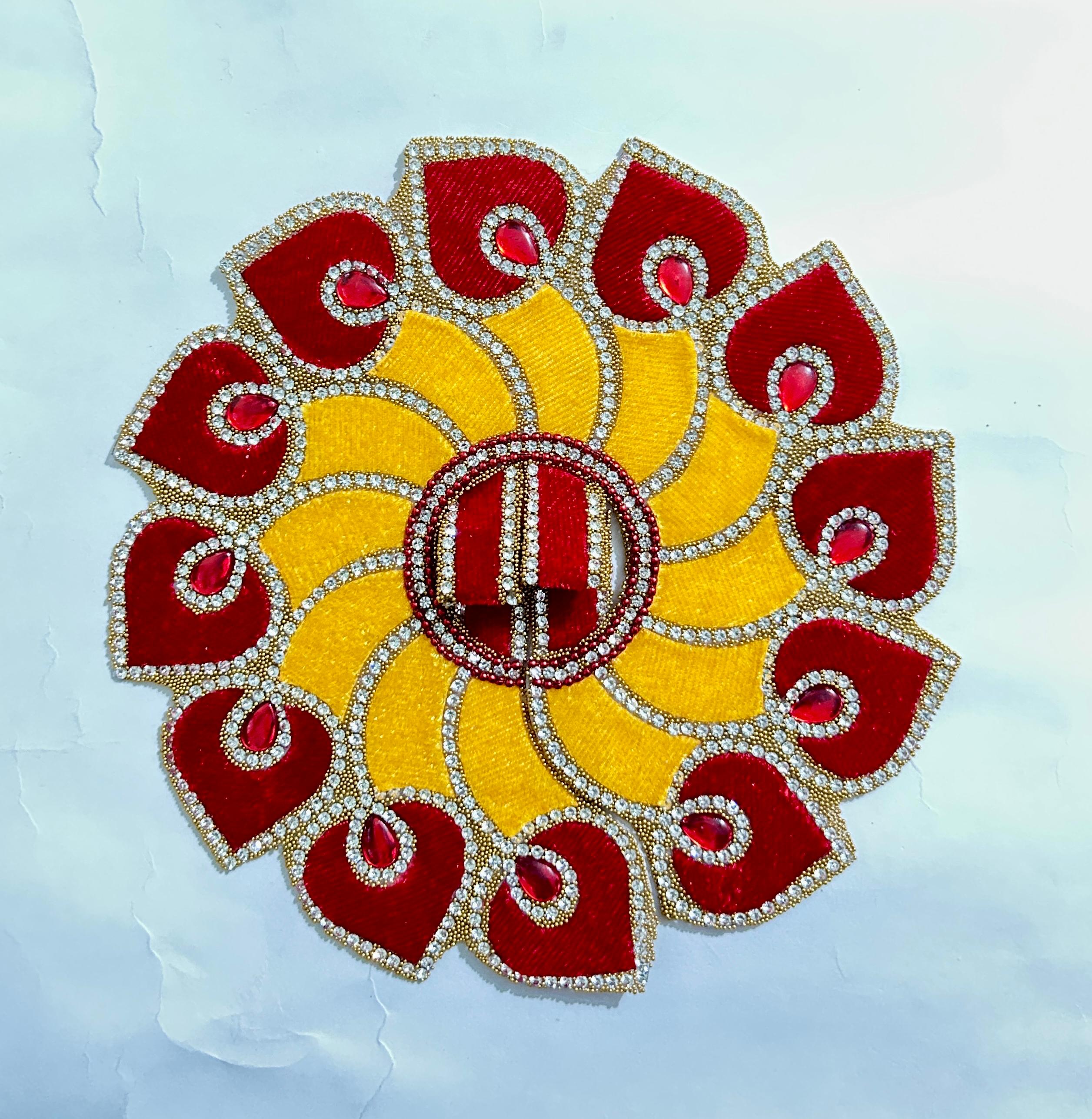 Radhakrishna Creation Laddu Gopal Poshak/Fancy Dress/Kanhaji Dress/Thakor ji Dress/New Beautiful Designer Vastra//ladoo Gopal Dress MOR=P_4 INCH / 5 INCH / 6 INCH / 8 INCH